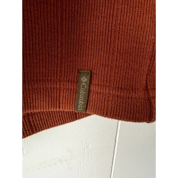 Columbia Sportswear Company Men's Burnt Orange Pullover Ribbed Sweater, Size L - Picture 6 of 8